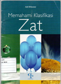 Image of MEMAHAMI KLASIFIKASI ZAT