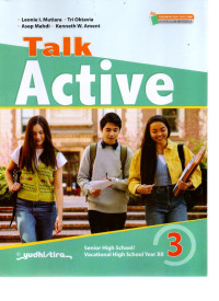 Image of Talk Active 3 : Senior High School/Vacational High School Year 12 KM